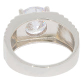 Men's Sterling Silver Semi Mount Ring Setting Round RD 10X10mm Solid 925 Silver - Syzjewelry